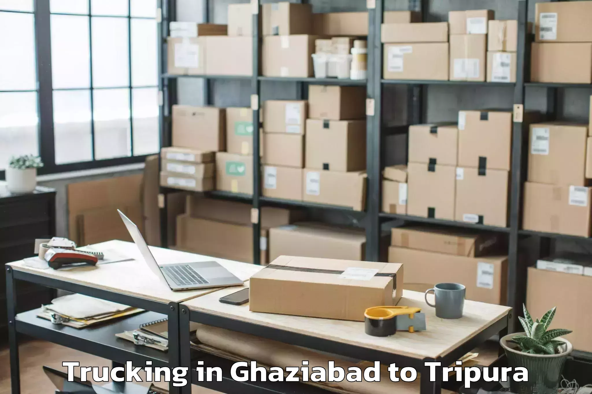 Professional Ghaziabad to Hrishyamukh Trucking